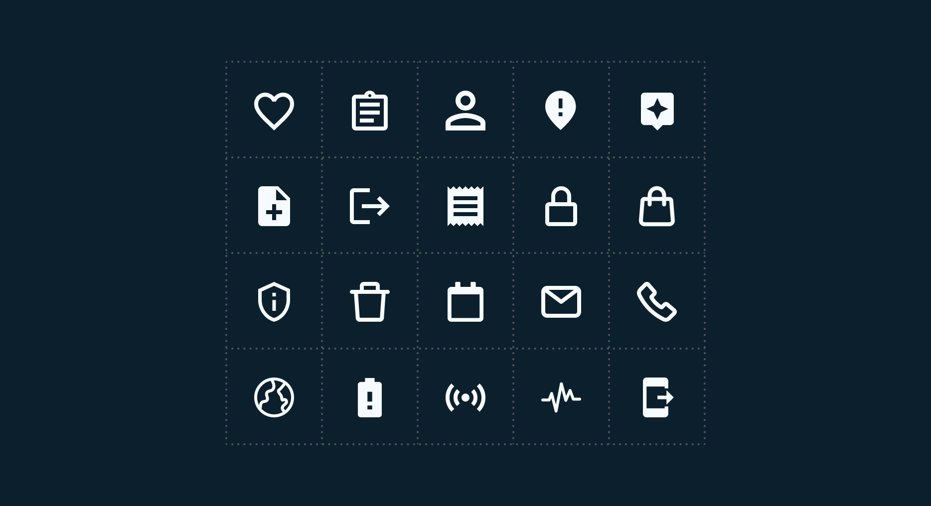 Ikonsett fra ECG 247.